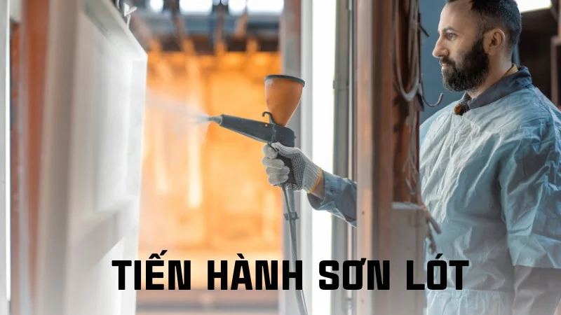 Inox sơn tĩnh điện được không? Cách sơn tĩnh điện inox 16 Tiến hành sơn lót