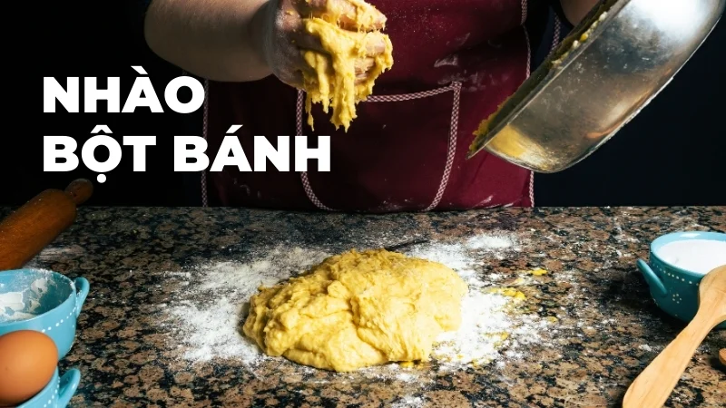 2 cách làm bánh mì hoa cúc bằng nồi chiên không dầu thơm ngon, mềm mịn 20 Nhào bột bánh