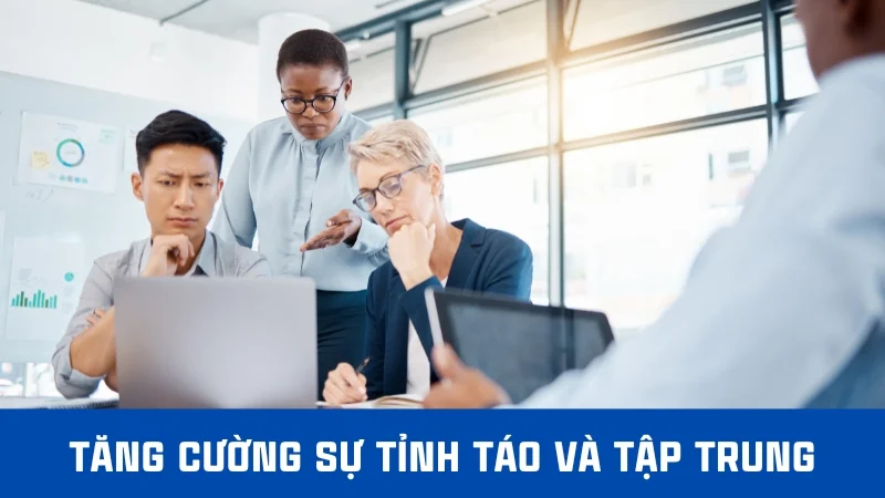 4 cách ngủ trưa văn phòng chuẩn, mang lại nhiều lợi ích 11 Tăng cường sự tỉnh táo và tập trung