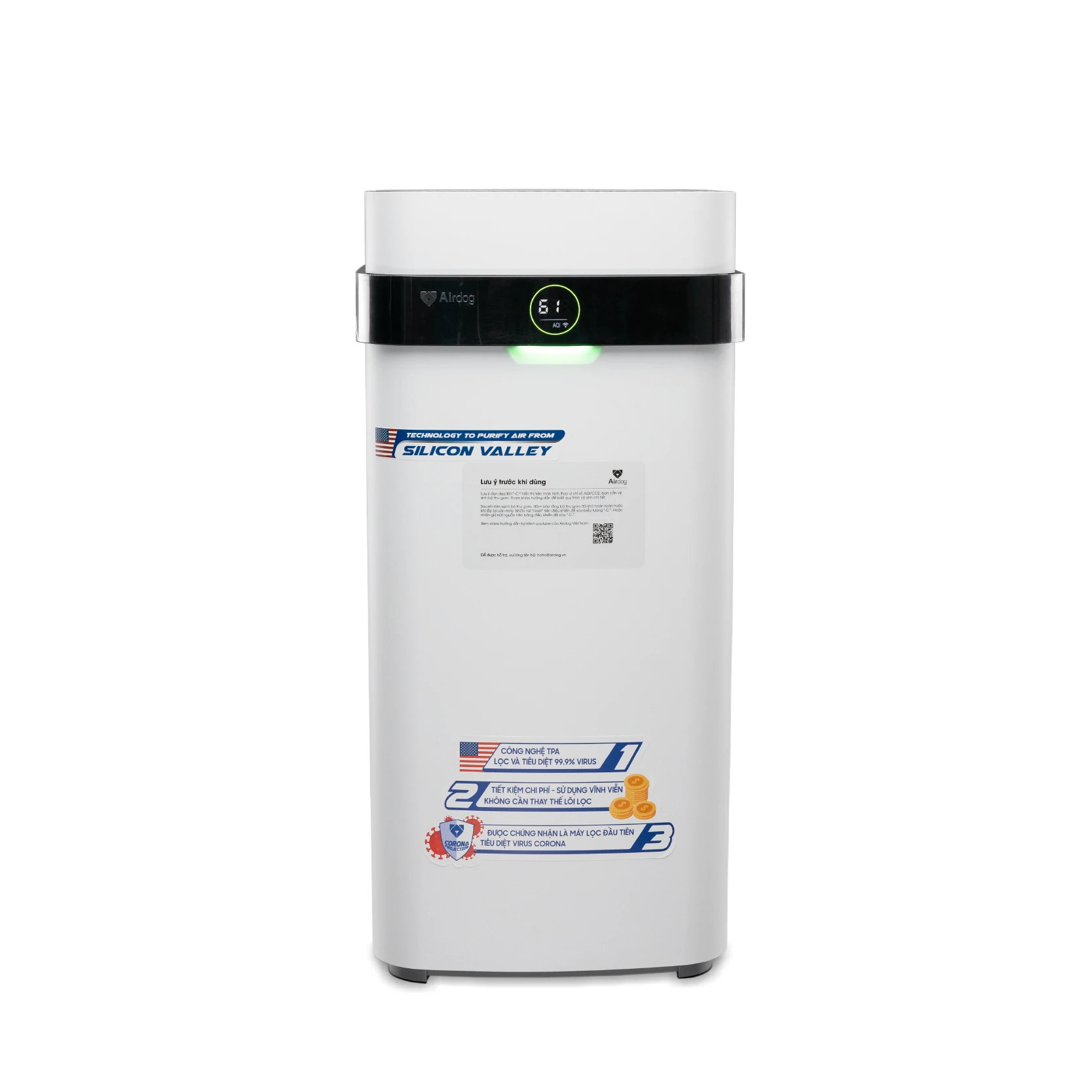 Máy lọc không khí Airdog X5D màu trắng