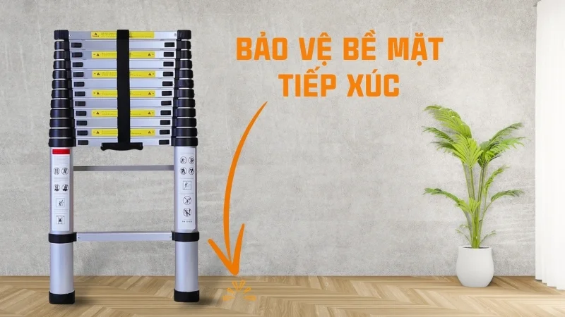 Chân đế cao su thang rút các loại thang chữ a, đơn, ghế 14 Bảo vệ bề mặt tiếp xúc