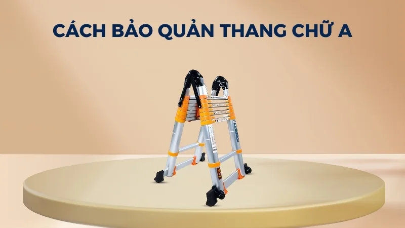 Cách gấp thang chữ A và cách sử dụng thang chữ A 16 Cách bảo quản thang chữ A