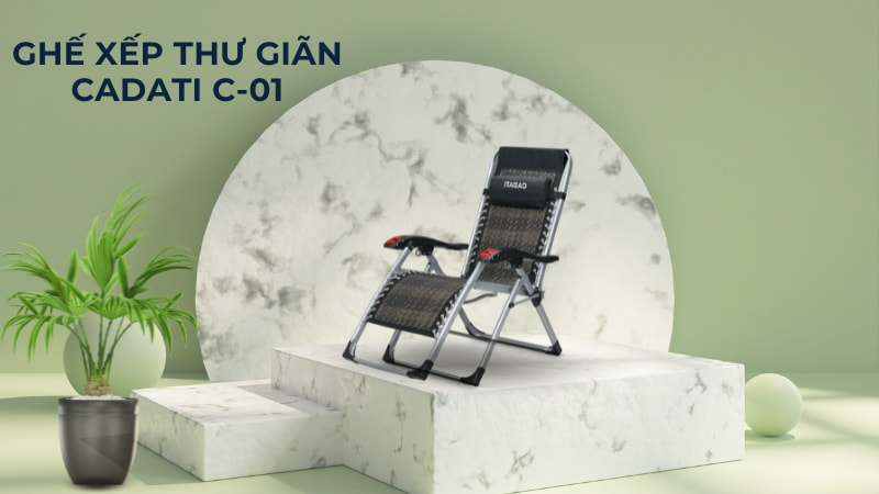 Top 7 ghế xếp thư giãn tốt, giá tốt đáng sở hữu hiện nay 39 Ghế xếp thư giãn CADATI C-01