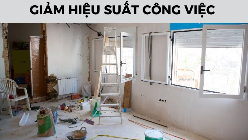 Cách gấp thang chữ A và cách sử dụng thang chữ A 19 Giảm hiệu suất công việc
