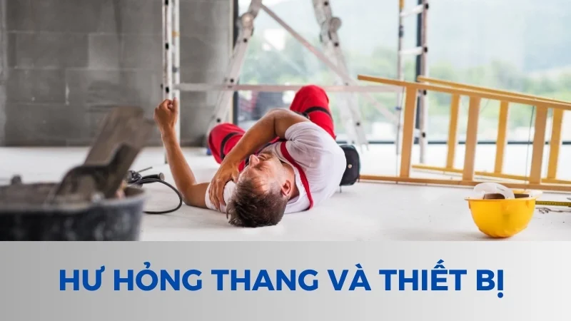 Cách gấp thang chữ A và cách sử dụng thang chữ A 18 Hư hỏng thang và thiết bị