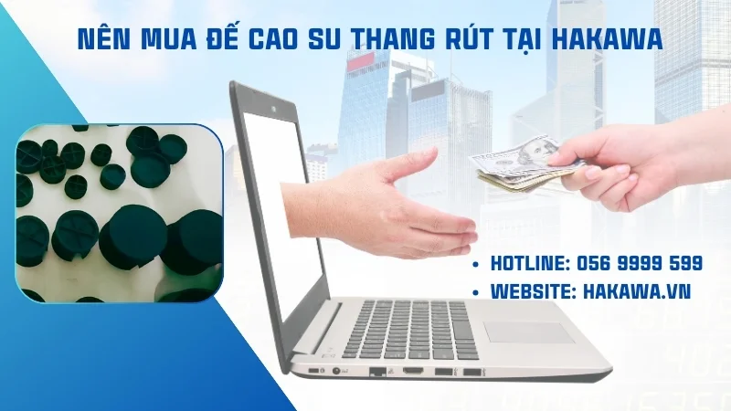 Chân đế cao su thang rút các loại thang chữ a, đơn, ghế 24 Nên mua chân đế cao su cho thang rút tại Hakawa