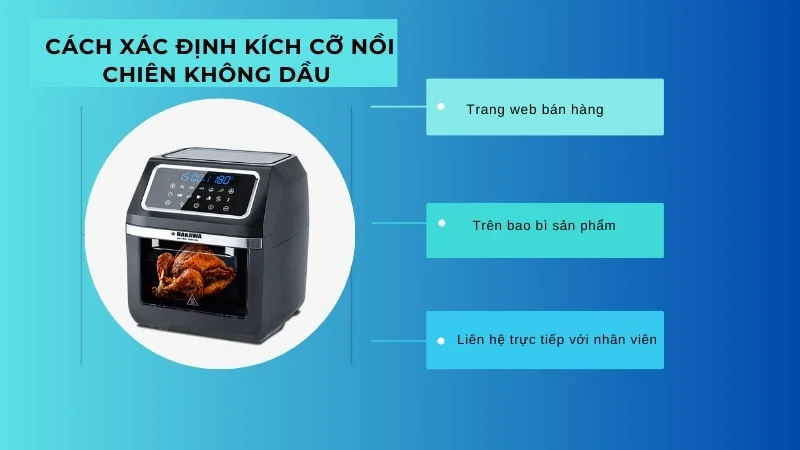 Nên chọn kích thước nồi chiên không dầu nào để sử dụng 15 Cách xác định kích cỡ nồi chiên không dầu