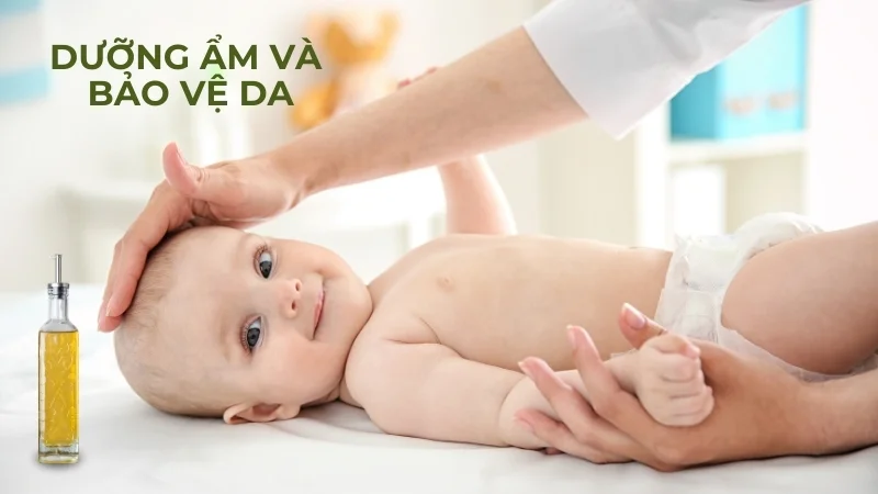 Cách sử dụng dầu oliu cho bé ăn dặm và chăm sóc cơ thể 14 Dưỡng ẩm và bảo vệ da