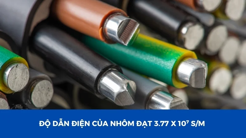 Tính chất của nhôm về mặt vật lý và hóa học 17 Khả năng dẫn điện của nhôm
