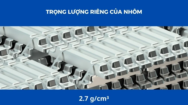 Tính chất của nhôm về mặt vật lý và hóa học 15 Trọng lượng riêng của nhôm