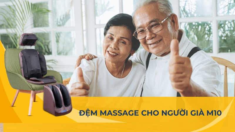Top 5 nệm massage cho người già chất lượng, giá rẻ 23 Đệm massage cho người già M10