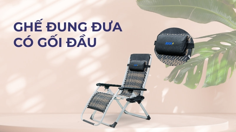 16+ loại ghế đung đưa thư giãn tốt nhất hiện nay 23 Ghế đung đưa có gối đầu
