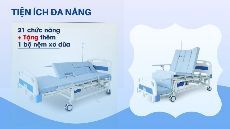 Giường y tế loại nào tốt? Top 5 sản phẩm đáng cân nhắc 24 Tiện ích đa năng