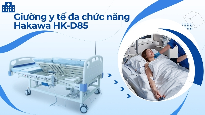 Giường y tế loại nào tốt? Top 5 sản phẩm đáng cân nhắc 18 Giường y tế đa chức năng Hakawa HK-D85