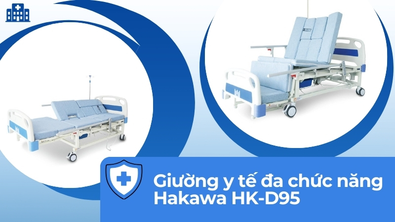 Giường y tế loại nào tốt? Top 5 sản phẩm đáng cân nhắc 19 Giường y tế đa chức năng Hakawa HK-D95