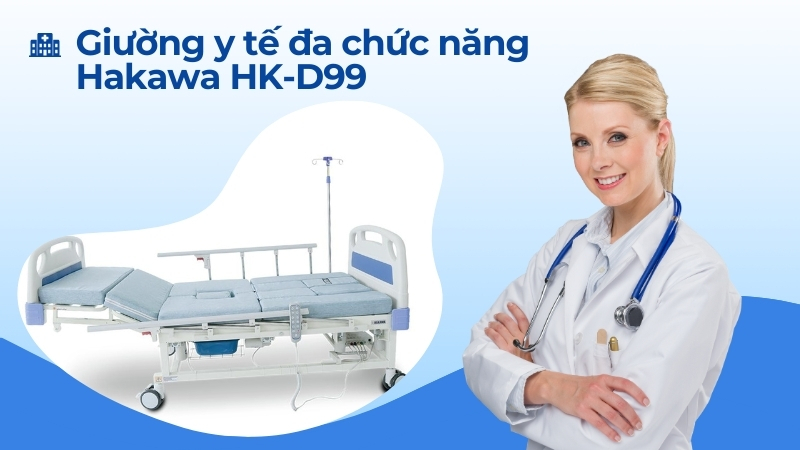Giường y tế loại nào tốt? Top 5 sản phẩm đáng cân nhắc 20 Giường y tế đa chức năng Hakawa HK-D99