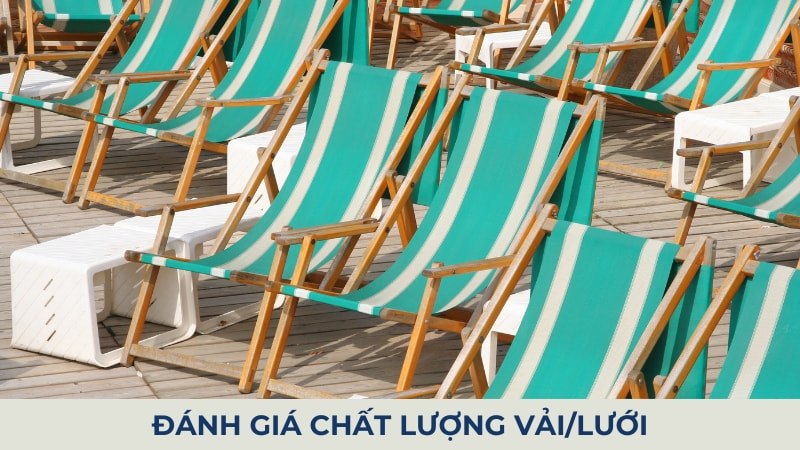 Ghế thư giãn thanh lý, ghế xếp cũ giá rẻ, mới 99% 17 Đánh giá chất lượng vải/lưới