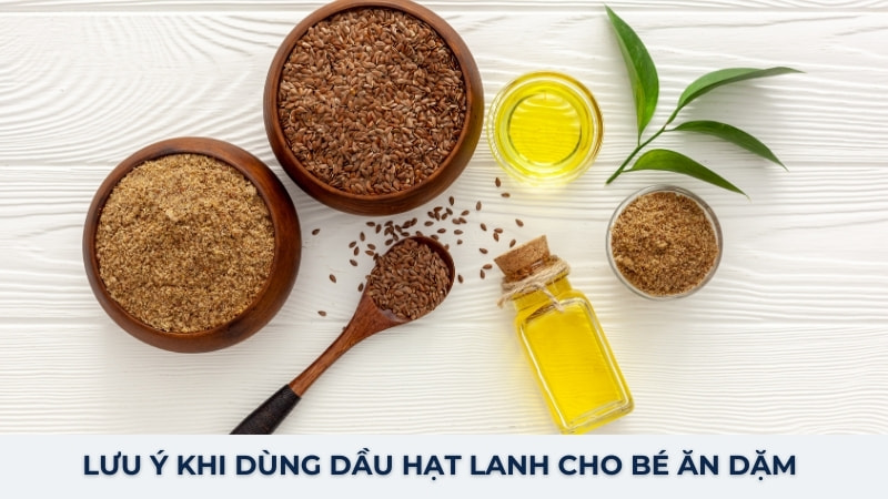 6 lợi ích khi dùng dầu hạt lanh cho bé ăn dặm 24 Lưu ý khi dùng dầu hạt lanh cho bé ăn dặm