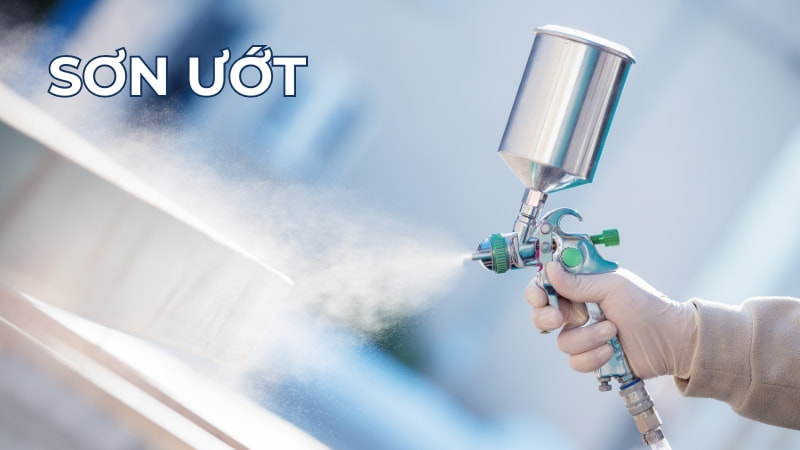 Cách sơn nhôm, sơn tĩnh điện nhôm không bong tróc 17 Sơn ướt