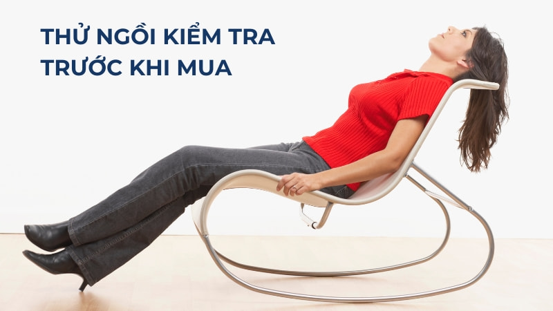 Ghế thư giãn thanh lý, ghế xếp cũ giá rẻ, mới 99% 18 Thử ngồi kiểm tra
