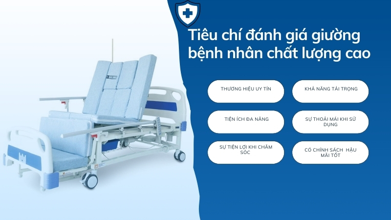 Giường y tế loại nào tốt? Top 5 sản phẩm đáng cân nhắc 23 Tiêu chí đánh giá giường bệnh nhân loại nào tốt