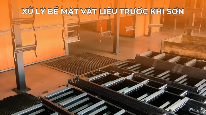 Cách sơn nhôm, sơn tĩnh điện nhôm không bong tróc 19 Xử lý bề mặt vật liệu trước khi sơn