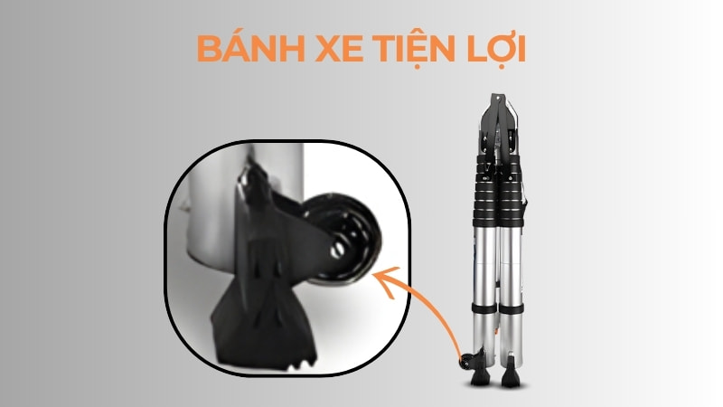 11 phụ kiện thang nhôm có thể mua về thay thế 23 Bánh xe tiện lợi