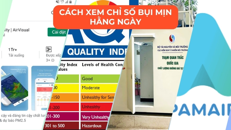 Bụi mịn là gì? Các loại bụi mịn PM trong không khí? 12 Cách xem chỉ số bụi mịn hằng ngày