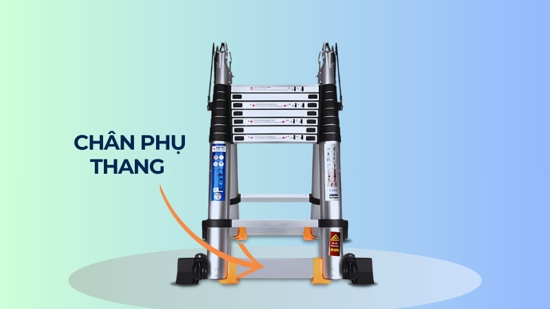 11 phụ kiện thang nhôm có thể mua về thay thế 19 Chân phụ thang