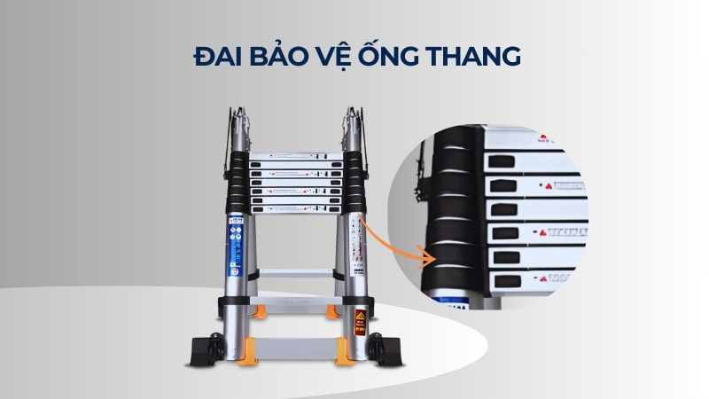 11 phụ kiện thang nhôm có thể mua về thay thế 24 Đai bảo vệ ống thang