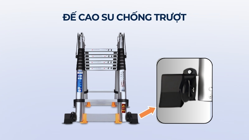 11 phụ kiện thang nhôm có thể mua về thay thế 17 Đế cao su chống trượt