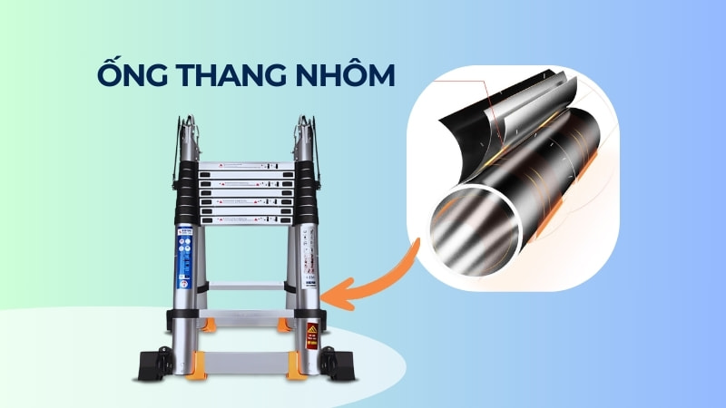 11 phụ kiện thang nhôm có thể mua về thay thế 14 Ống thang nhôm