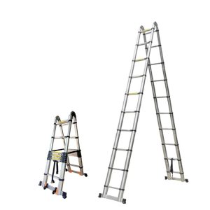 Thang nhôm rút đôi chữ A HAKAWA HK-A80 5 Thang nhôm rút đôi 8m Hakawa