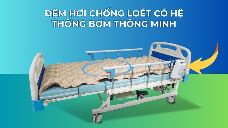 Đệm hơi chống loét loại nào tốt? Top 18 đệm hơi chống loét 11 Đệm hơi chống loét có hệ thống bơm thông minh
