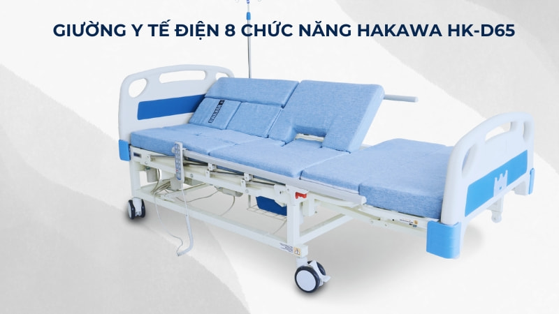 Top 21 giường bệnh nhân điều khiển bằng điện tốt hiện nay 23 Giường y tế điện 8 chức năng HAKAWA HK-D65