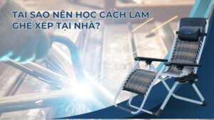 Làm ghế xếp bằng sắt