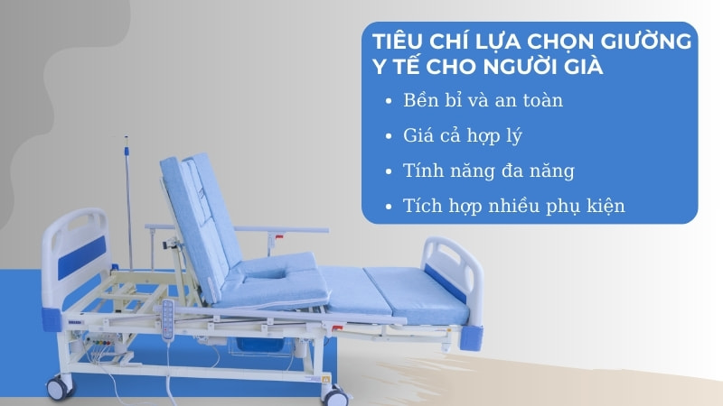 TOP 13 giường dành cho người già, cao tuổi được tin dùng 21 Tiêu chí lựa chọn giường y tế cho người già