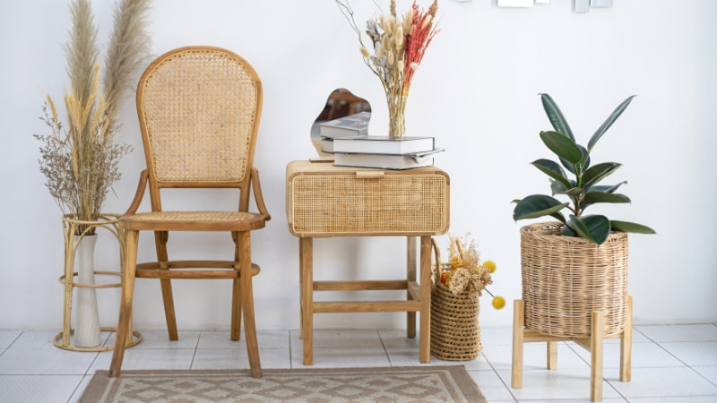 BST 99 mẫu ghế mây bập bênh đẹp mắt, giá cả phải chăng 11 Ghế bập bênh mây tre phong cách vintage