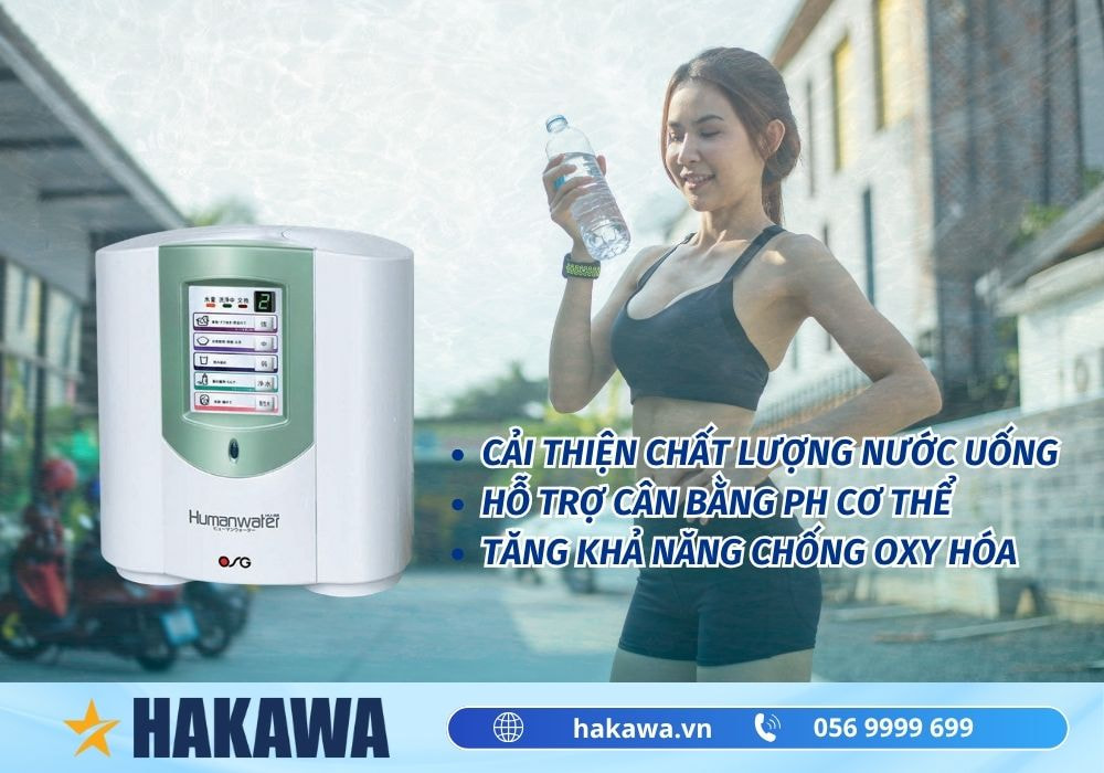 Máy lọc nước ion kiềm OSG Human Water Hu-88 7 Lợi Ích Khi Sử Dụng Máy Lọc Nước Điện Giải Kiềm Human Water HU-88