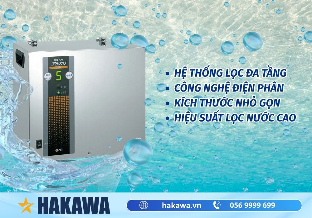 Máy tạo nước điện giải ion kiềm OSG NDX-360PLW 8 Đặc điểm nổi bật của máy lọc nước ion kiềm OSG NDX 360PLW