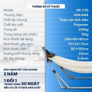 Th&ocirc;ng số kỹ thuật v&otilde;ng HAKAWA HK-V35