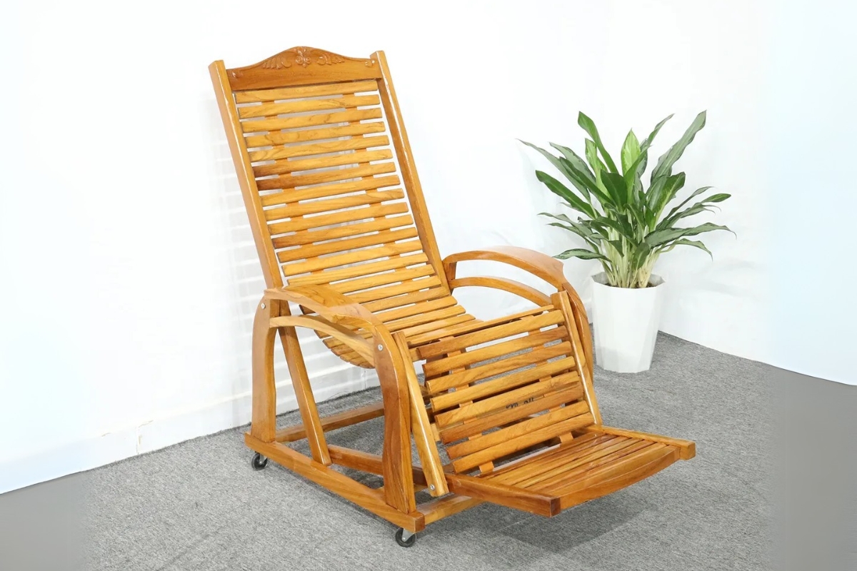 Tổng hợp 30+ mẫu ghế gỗ thư giãn được yêu thích nhất 2025 12 Ghế bành thư giãn gỗ sồi mang đến cho người dùng sự thoải mái, dễ chịu