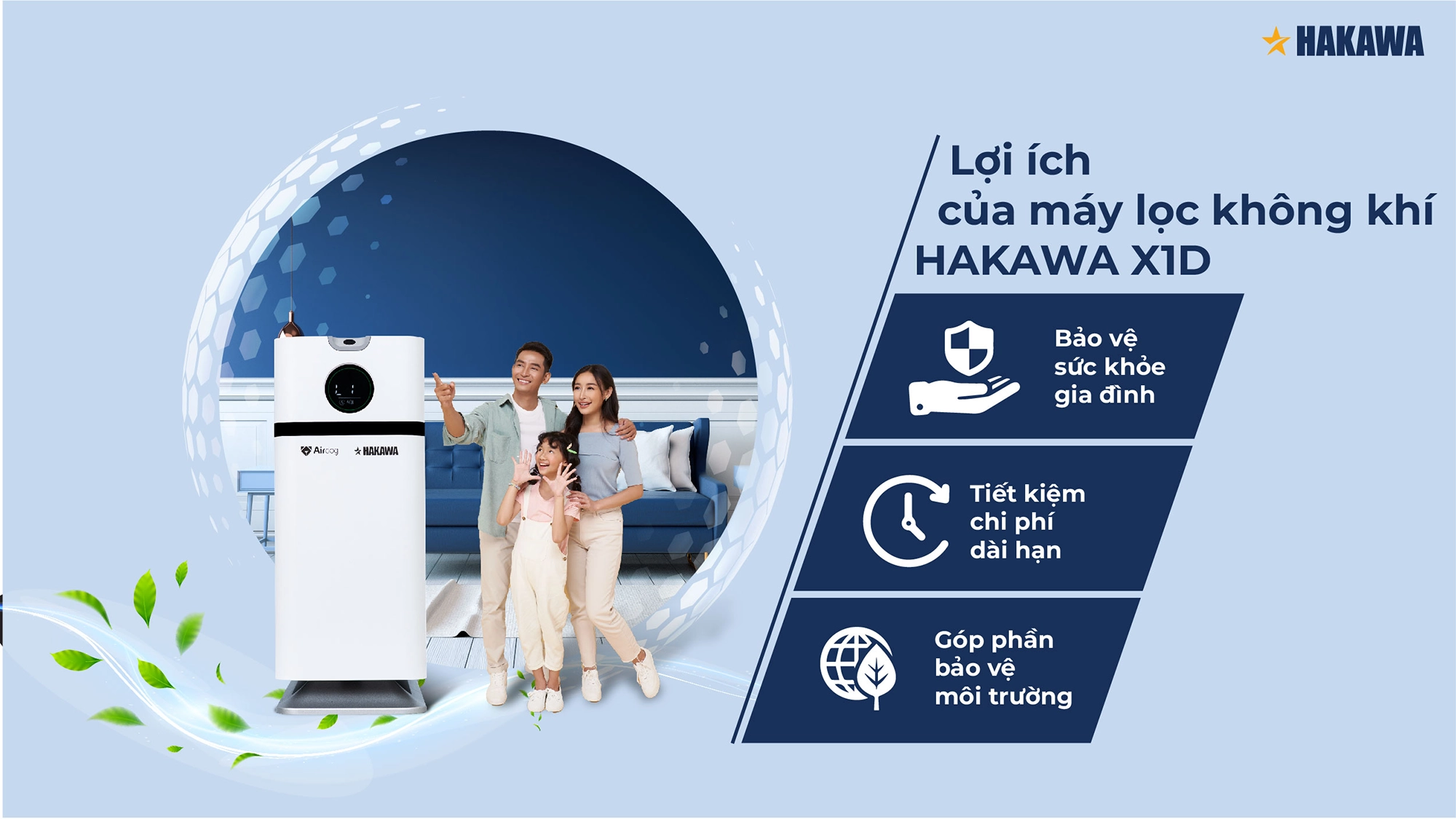 Máy lọc không khí HAKAWA X1D 12 Sử dụng máy lọc không khí sẽ giúp bạn hạn chế mắc các bệnh liên quan đến hô hấp