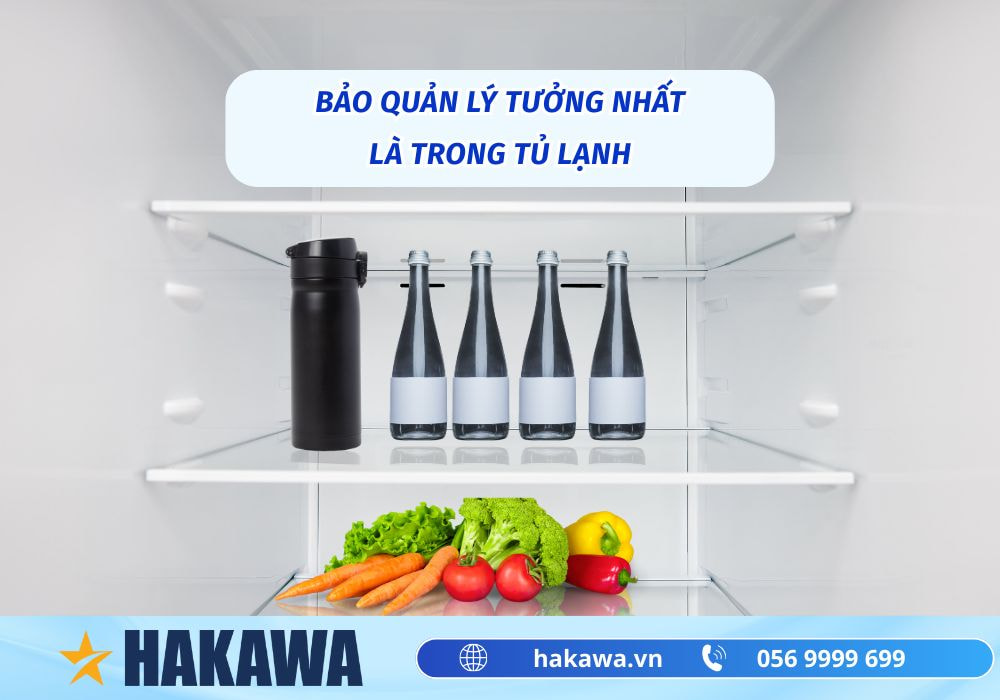Nước ion kiềm để được bao lâu và cách bảo quản TỐT NHẤT 7 Bảo quản nước điện giải lý tưởng nhất là trong tủ lạnh