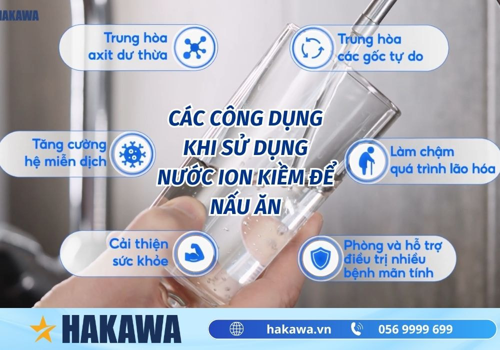 Nước ion kiềm có nấu ăn được không ? AN TOÀN hay độc hại ? 11 Các công dụng khi sử dụng nước kiềm để nấu ăn