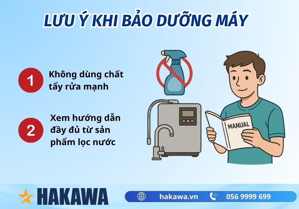 Gợi ý cách bảo dưỡng máy lọc nước ion kiềm ĐÚNG CHUẨN 11 Lưu ý bảo dưỡng máy tạo kiềm