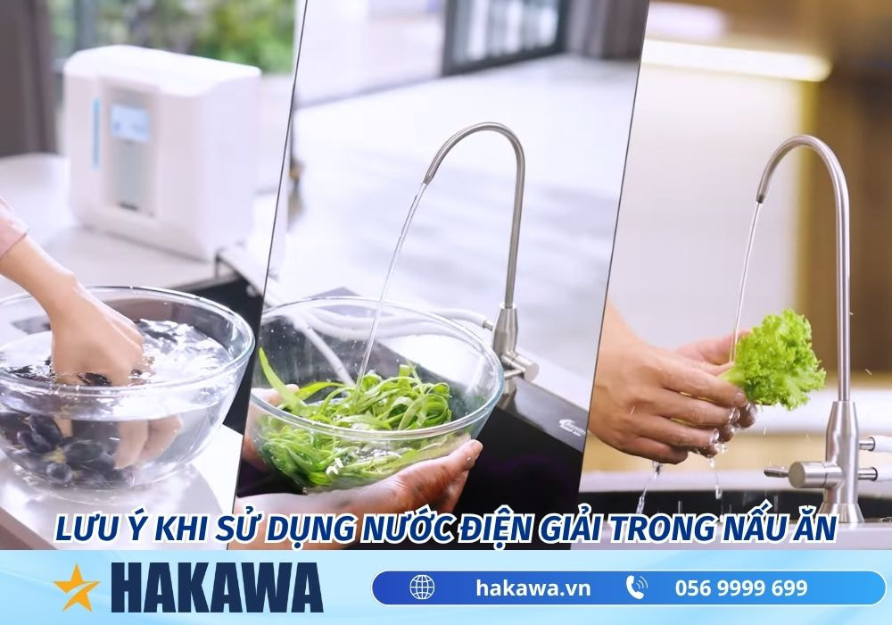 Nước ion kiềm có nấu ăn được không ? AN TOÀN hay độc hại ? 14 Lưu ý khi sử dụng nước điện giải ion kiềm trong nấu ăn