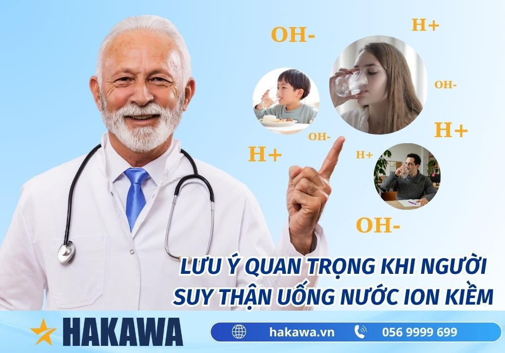 Người suy thận uống nước kiềm được không ? Là LỢI hay HẠI ? 9 Lưu ý quan trong khi người suy thận uống nước ion kiềm