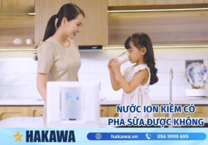 Nước ion kiềm có pha sữa được không