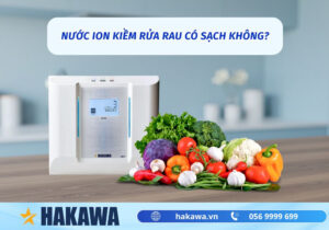 nước ion kiềm rửa rau có sạch không